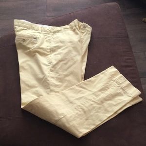 Pale Yellow Ralph Lauren Polo Slacks